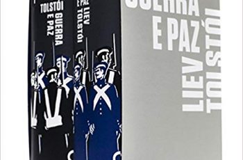 Box com o Livro Guerra e Paz em dois volumes.